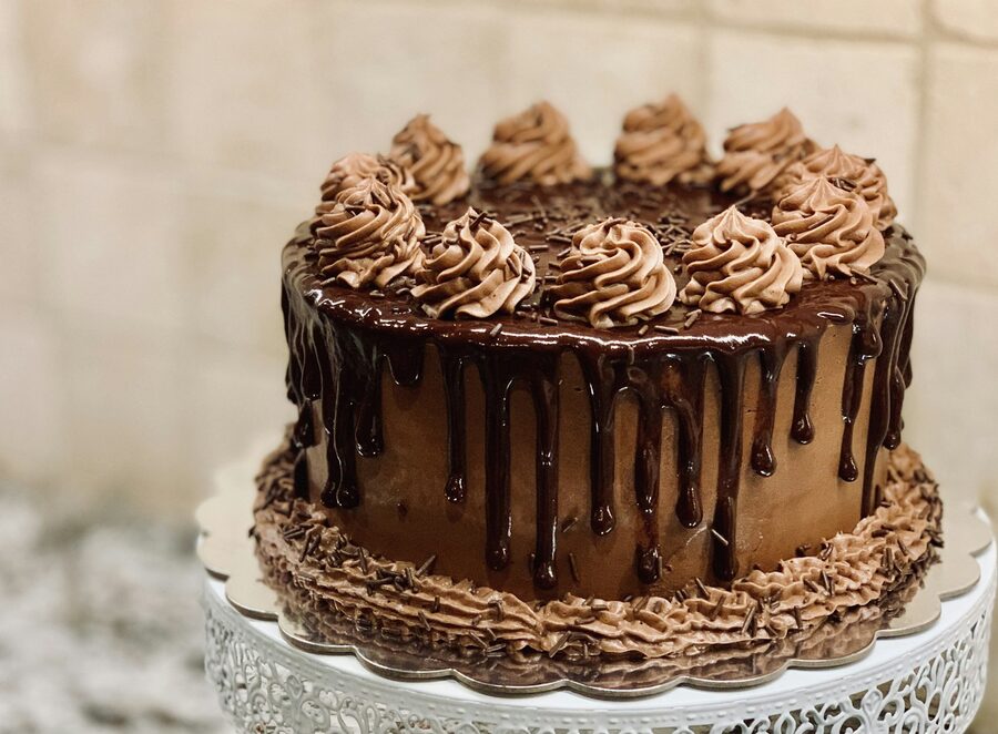 Eggless celebration cake
